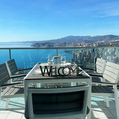 Skyline 41 Gran Lujo, Terraza Grande Y Vistas Al Mar - Planta 41 Lägenhet Benidorm Exteriör bild