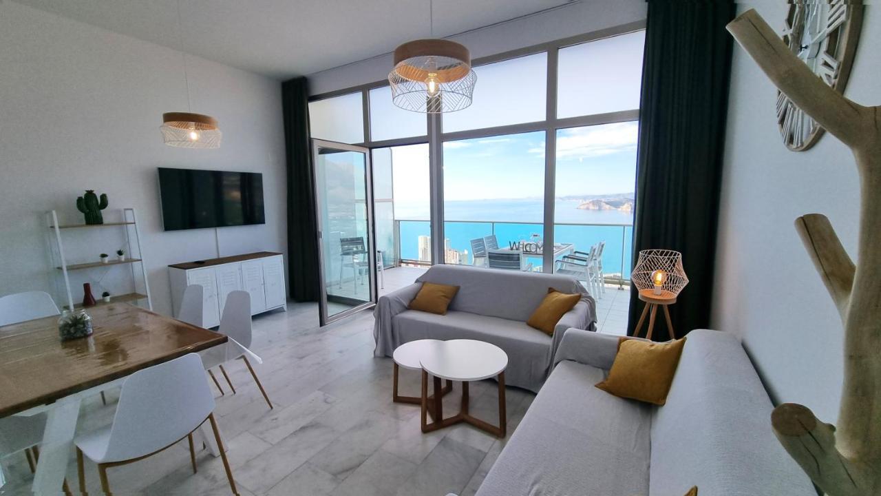 Skyline 41 Gran Lujo, Terraza Grande Y Vistas Al Mar - Planta 41 Lägenhet Benidorm Exteriör bild