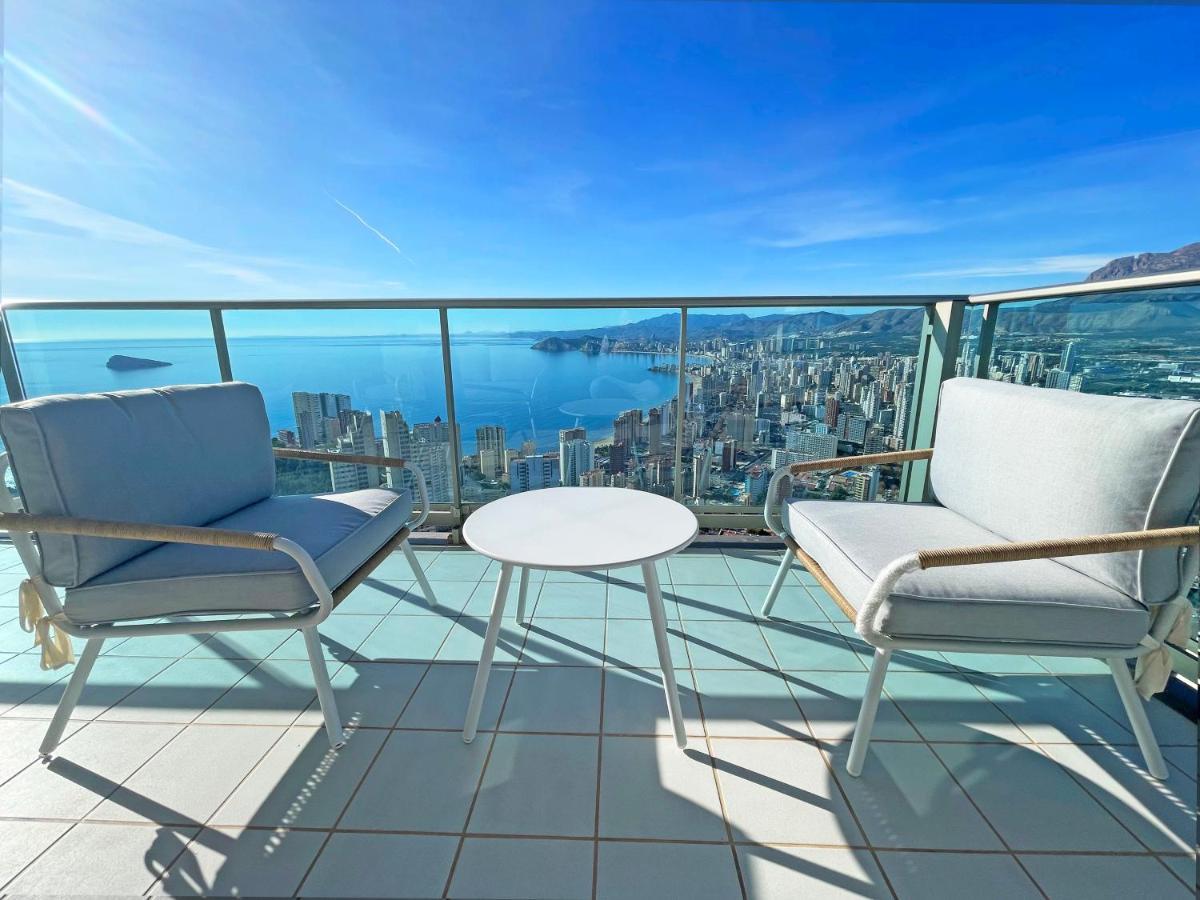 Skyline 41 Gran Lujo, Terraza Grande Y Vistas Al Mar - Planta 41 Lägenhet Benidorm Exteriör bild