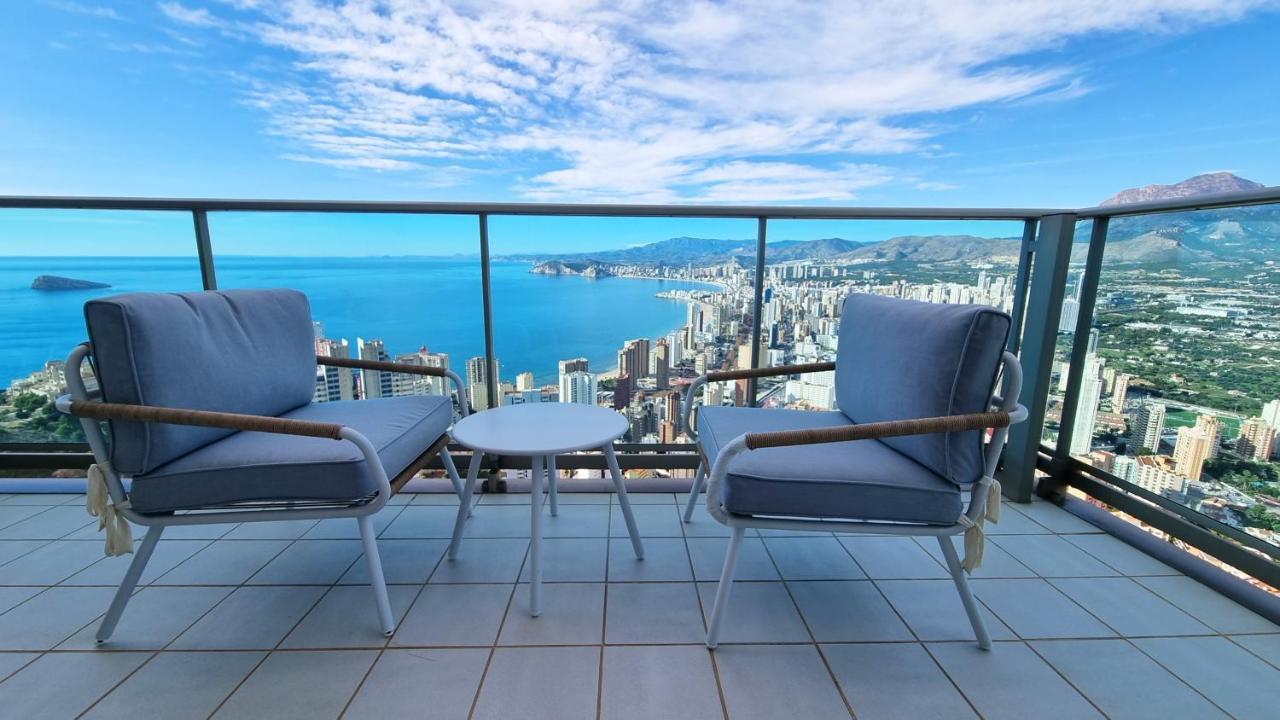 Skyline 41 Gran Lujo, Terraza Grande Y Vistas Al Mar - Planta 41 Lägenhet Benidorm Exteriör bild