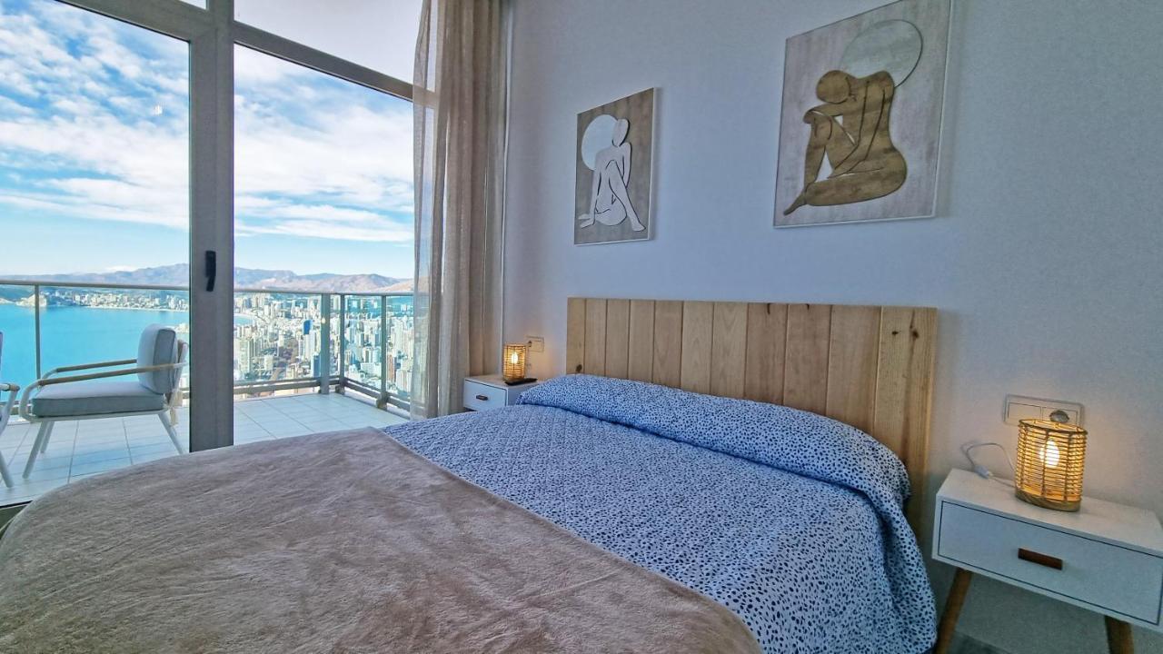 Skyline 41 Gran Lujo, Terraza Grande Y Vistas Al Mar - Planta 41 Lägenhet Benidorm Exteriör bild