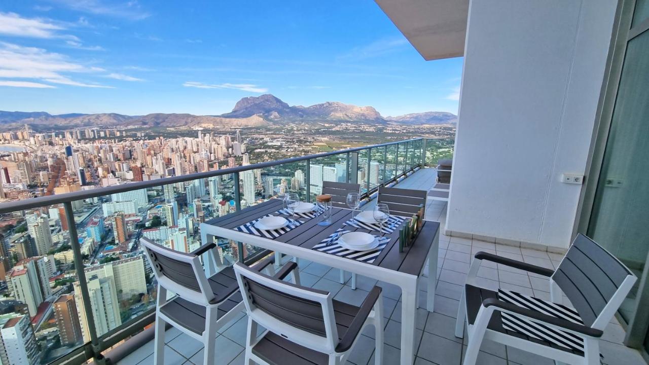 Skyline 41 Gran Lujo, Terraza Grande Y Vistas Al Mar - Planta 41 Lägenhet Benidorm Exteriör bild