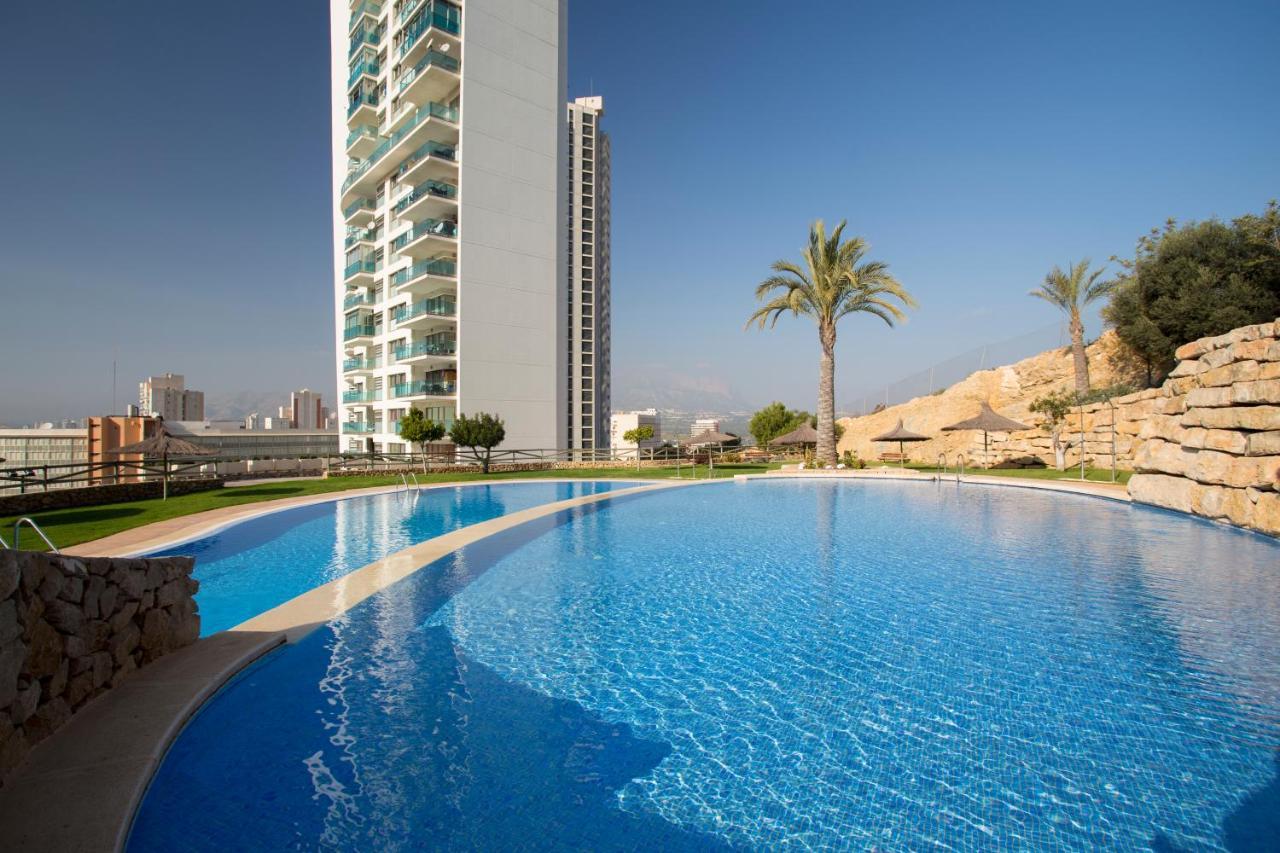 Skyline 41 Gran Lujo, Terraza Grande Y Vistas Al Mar - Planta 41 Lägenhet Benidorm Exteriör bild