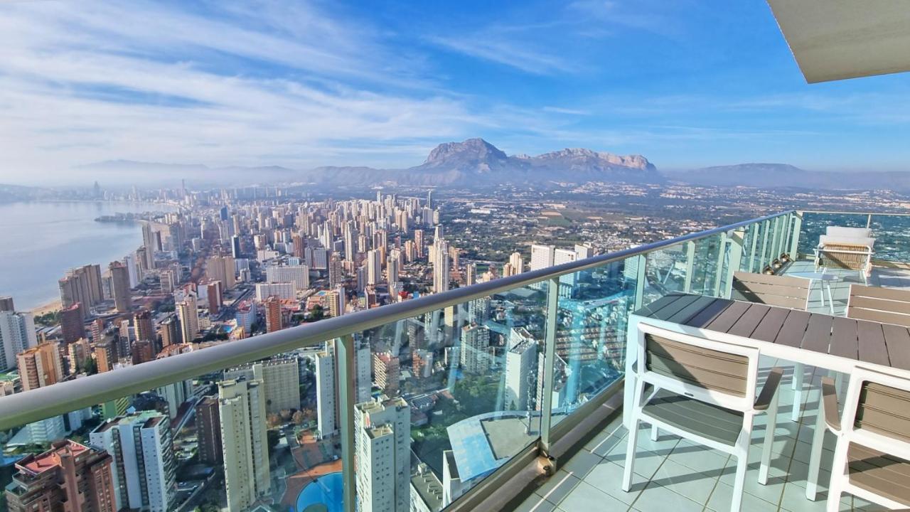 Skyline 41 Gran Lujo, Terraza Grande Y Vistas Al Mar - Planta 41 Lägenhet Benidorm Exteriör bild